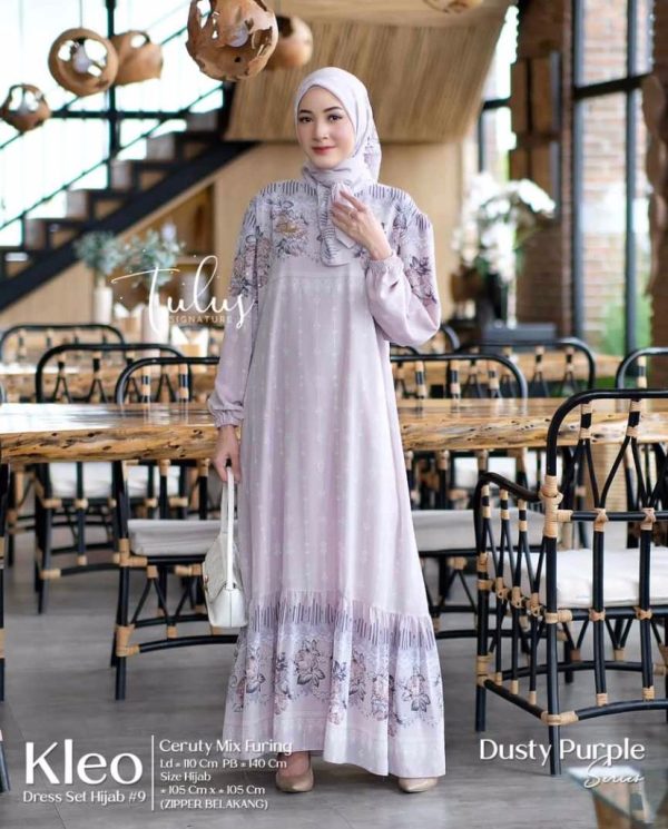 Kleo Dress Set Jilbab - Image 4
