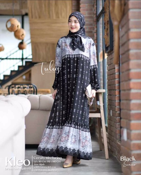 Kleo Dress Set Jilbab - Image 2